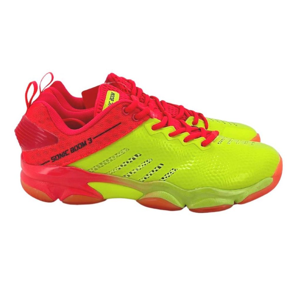 Li-Ning | Men's Sonic Boom 3 Badminton Shoes |  Yellow & Pink | Various Sizes - Picture 3 of 6